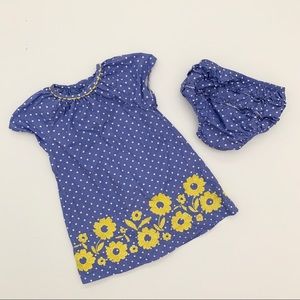 Baby Boden dress set. Size 12-18 month. Ruffle